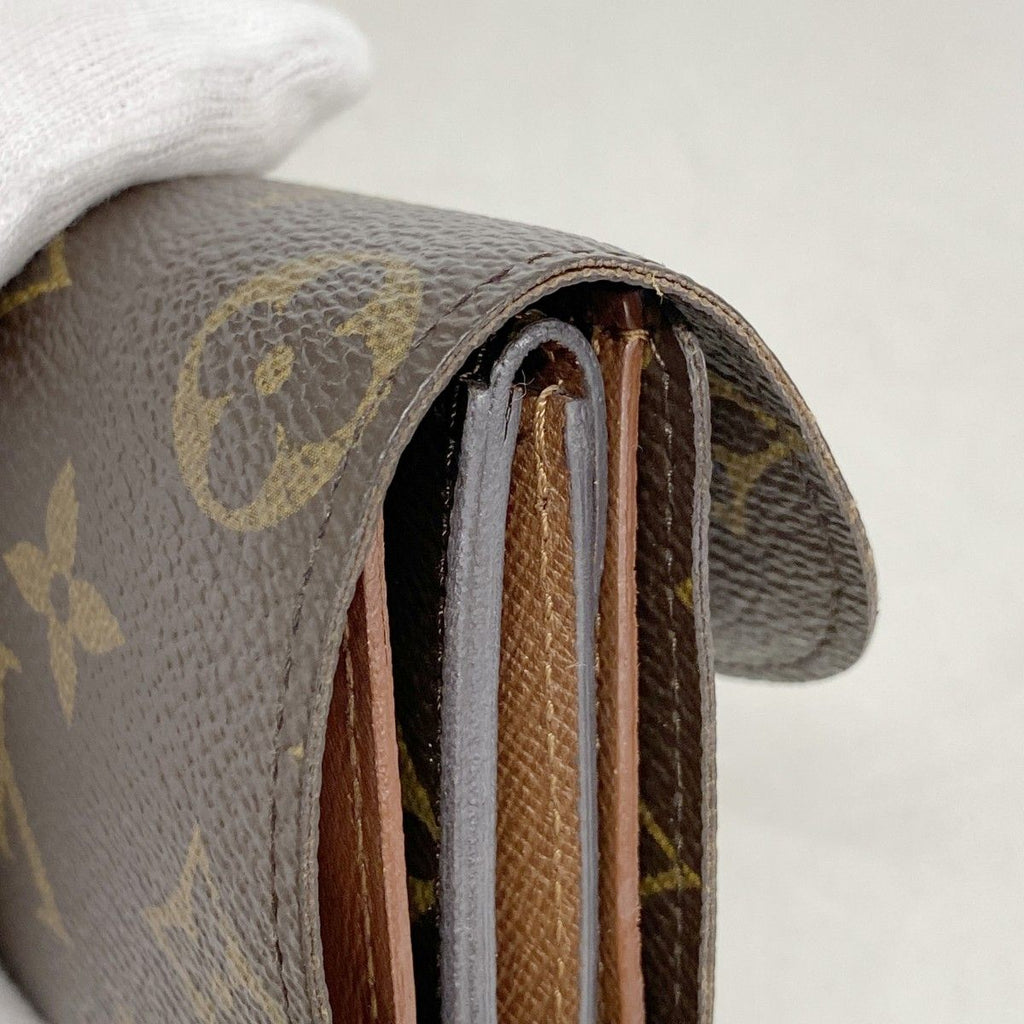 Louis Vuitton Trifold Wallet Monogram Portefeuille Helene Brown — view 7