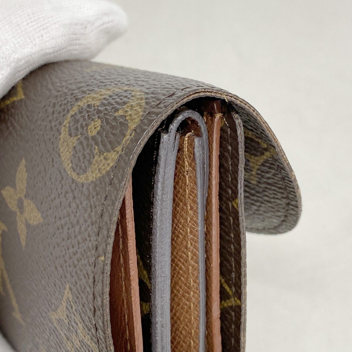 Louis Vuitton Trifold Wallet Monogram Portefeuille Helene Brown — view 7