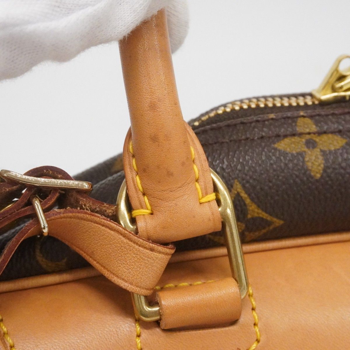 Louis Vuitton Handbag Monogram Deauville Brown — view 8