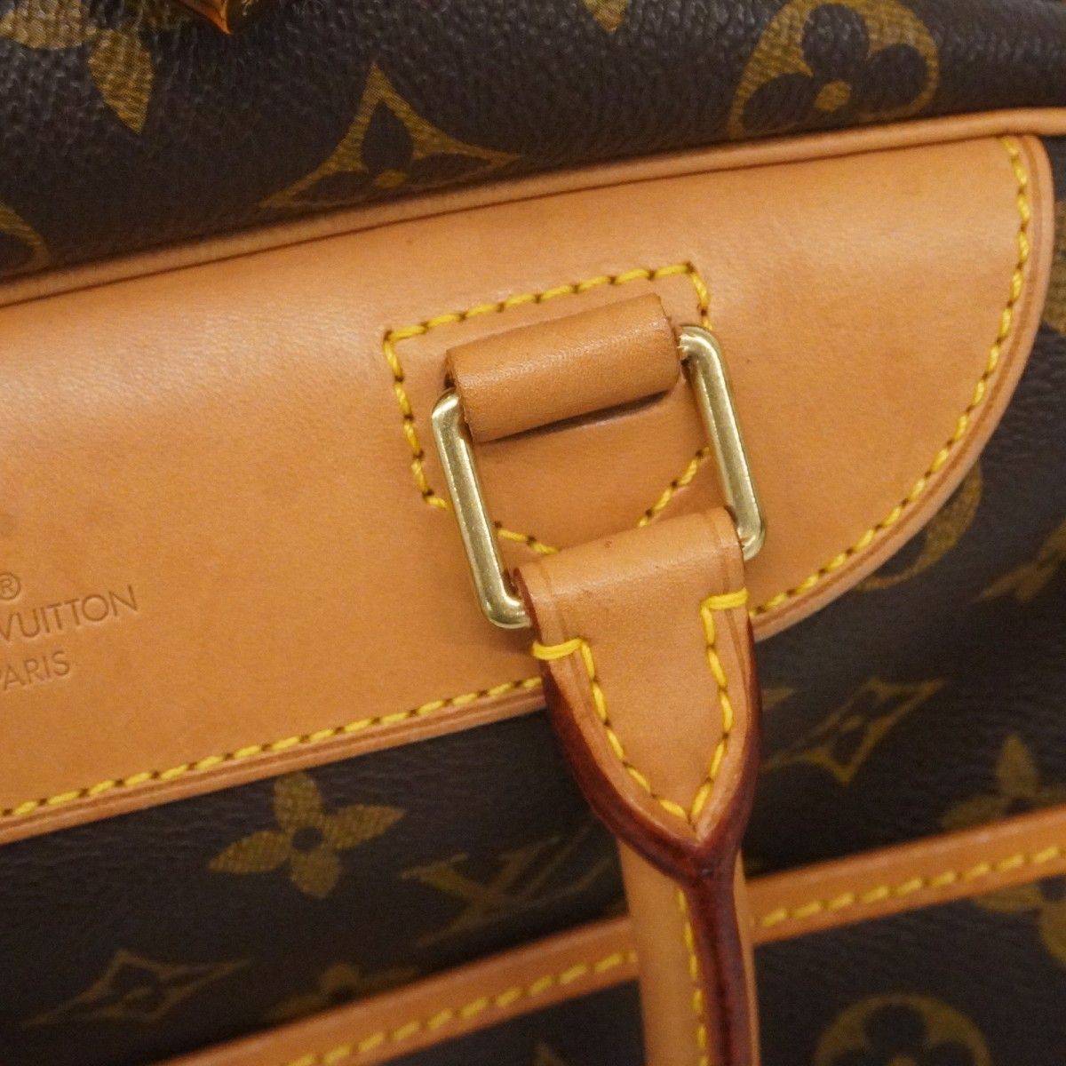 Louis Vuitton Handbag Monogram Deauville Brown — view 9