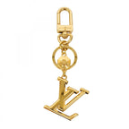 Louis Vuitton Key Holder Charm LV Facet Gold