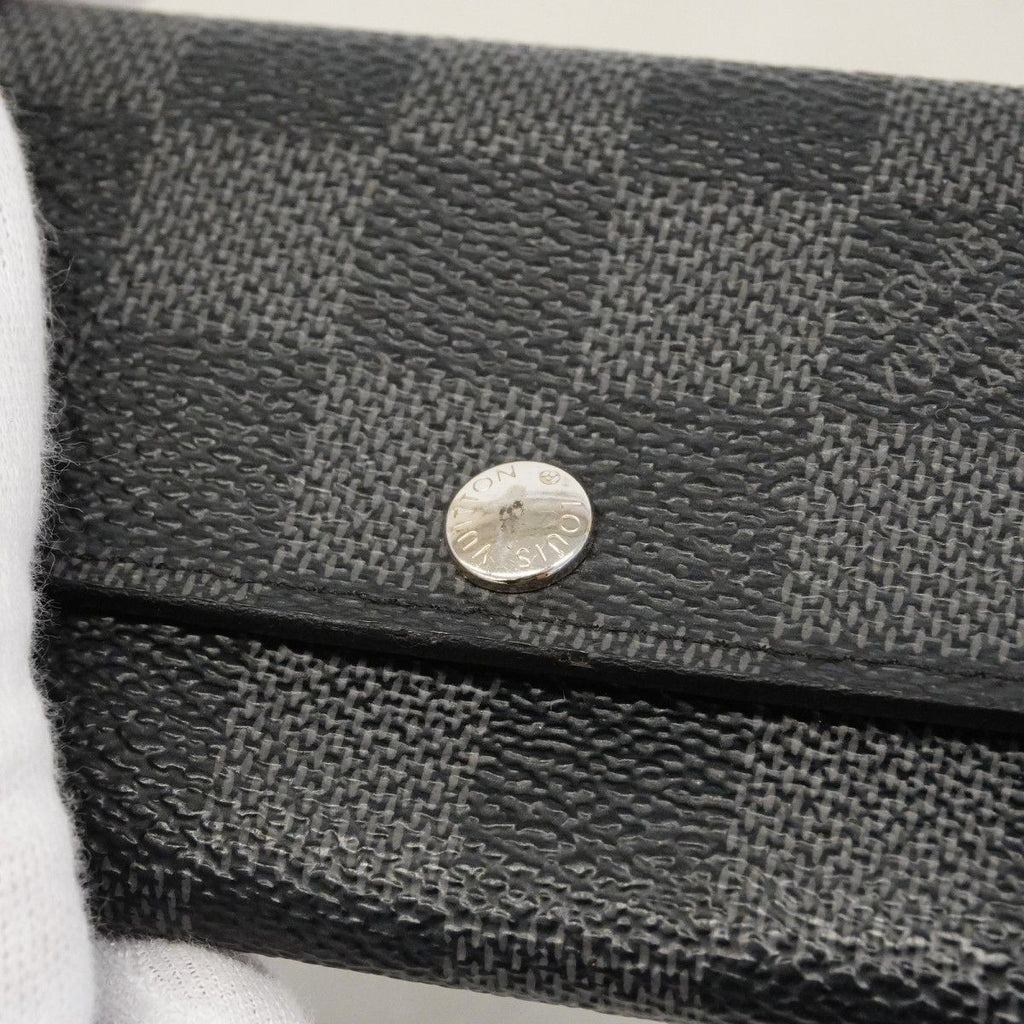 Louis Vuitton Key Case Damier Graphite Multicles 6 Black Gray Key Holder — view 9