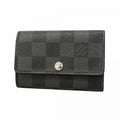 Louis Vuitton Key Case Damier Graphite Multicles 6 Black Gray Key Holder