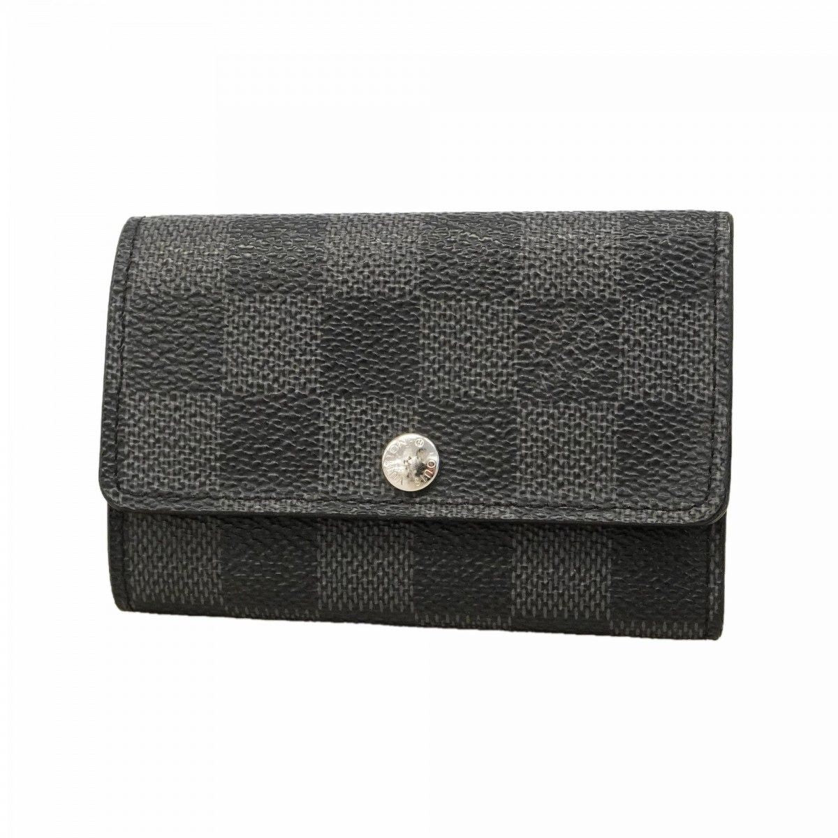 Louis Vuitton Key Case Damier Graphite Multicles 6 Black Gray Key Holder