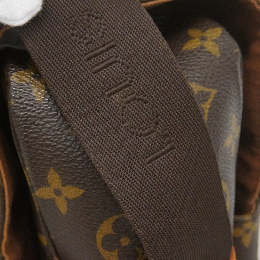 Louis Vuitton Shoulder Bag Monogram Naviglio Brown — view 9