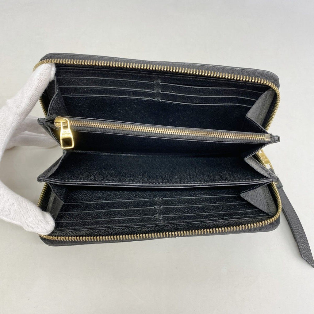 Louis Vuitton Wallet Monogram Empreinte Zippy Noir — view 3