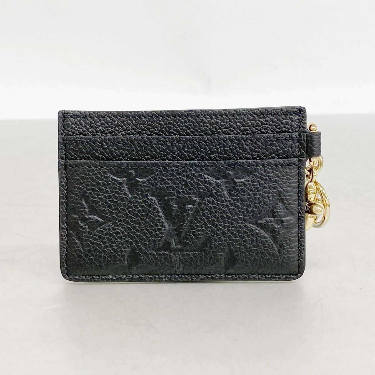 Louis Vuitton Card Case Monogram Empreinte Holder LV Charm Noir — view 5