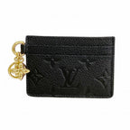 Louis Vuitton Card Case Monogram Empreinte Holder LV Charm Noir