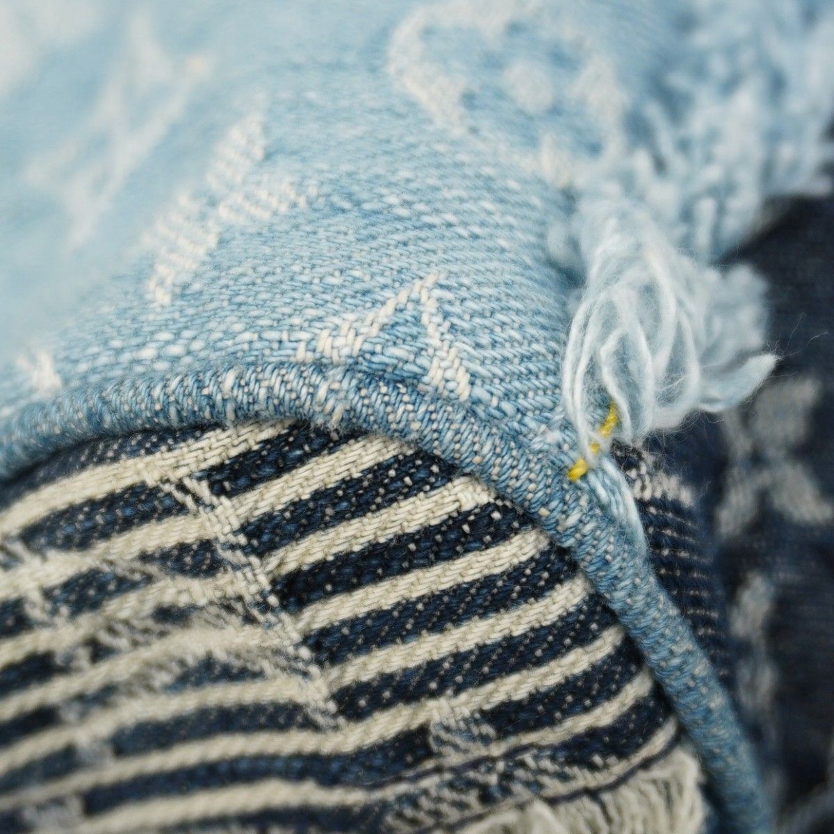 Louis Vuitton Handbag Monogram Denim Patchwork Speedy 30 Blue — view 6