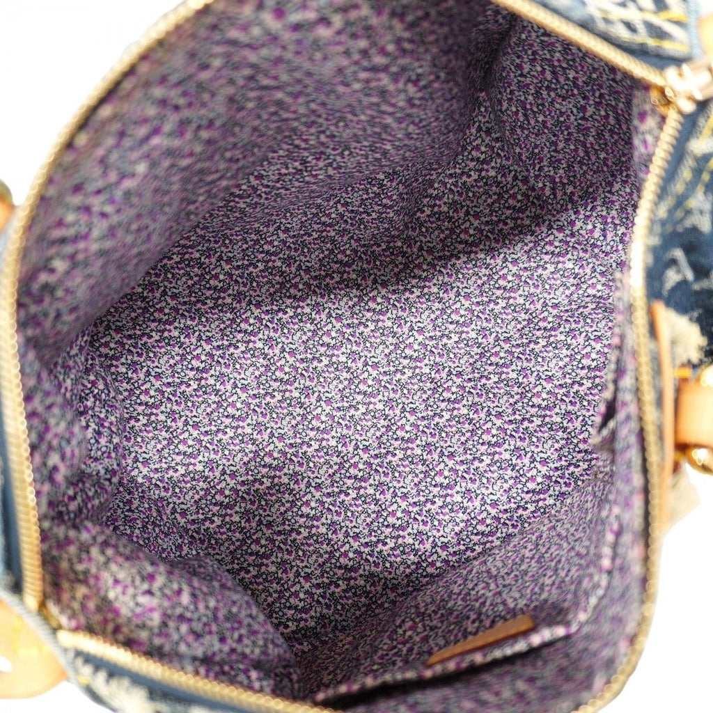 Louis Vuitton Handbag Monogram Denim Patchwork Speedy 30 Blue — view 4