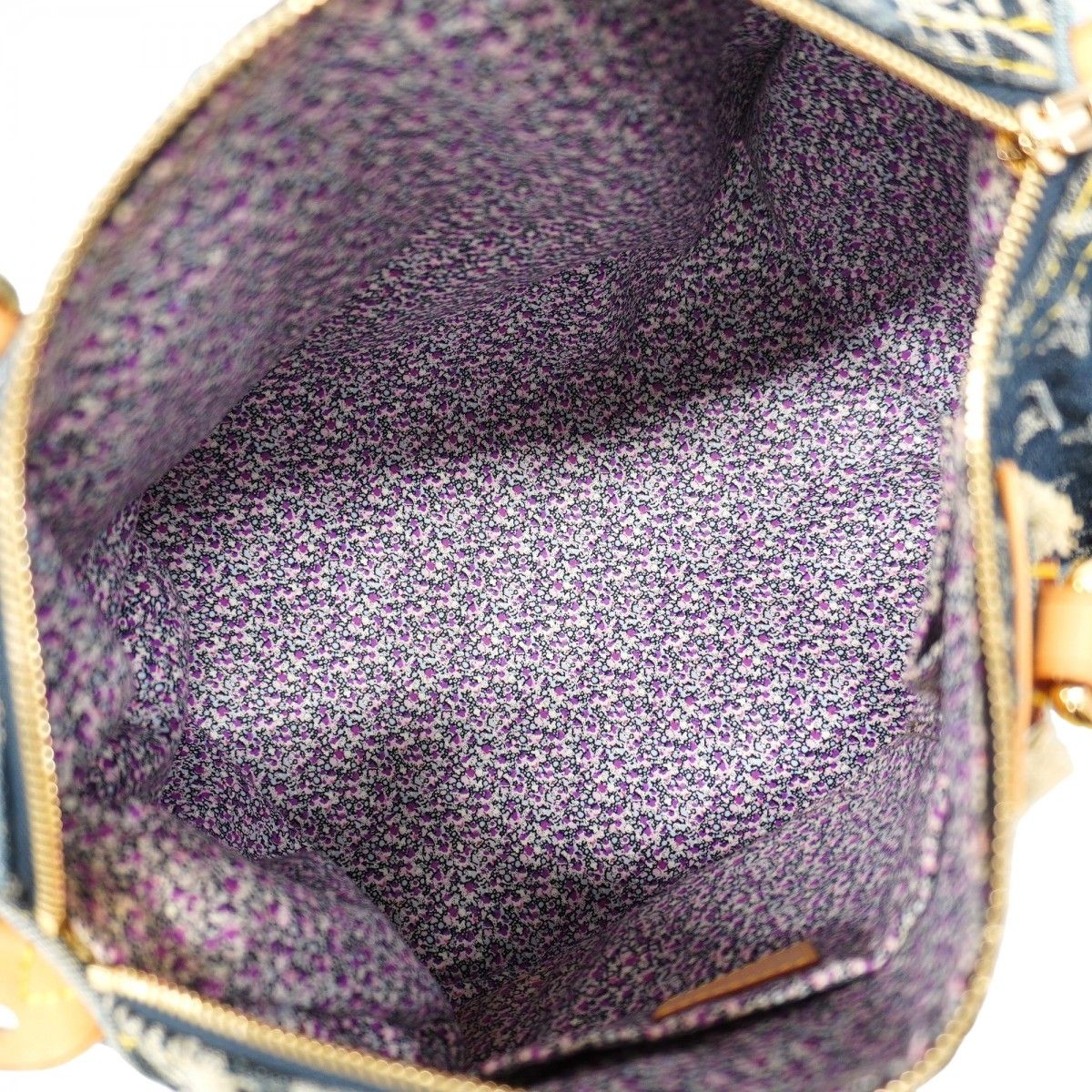 Louis Vuitton Handbag Monogram Denim Patchwork Speedy 30 Blue — view 4