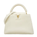 Louis Vuitton Handbag Taurillon Capucines BB Gray Blanc 2-Way