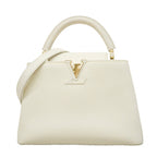 Louis Vuitton Handbag Taurillon Capucines BB Gray Blanc 2-Way