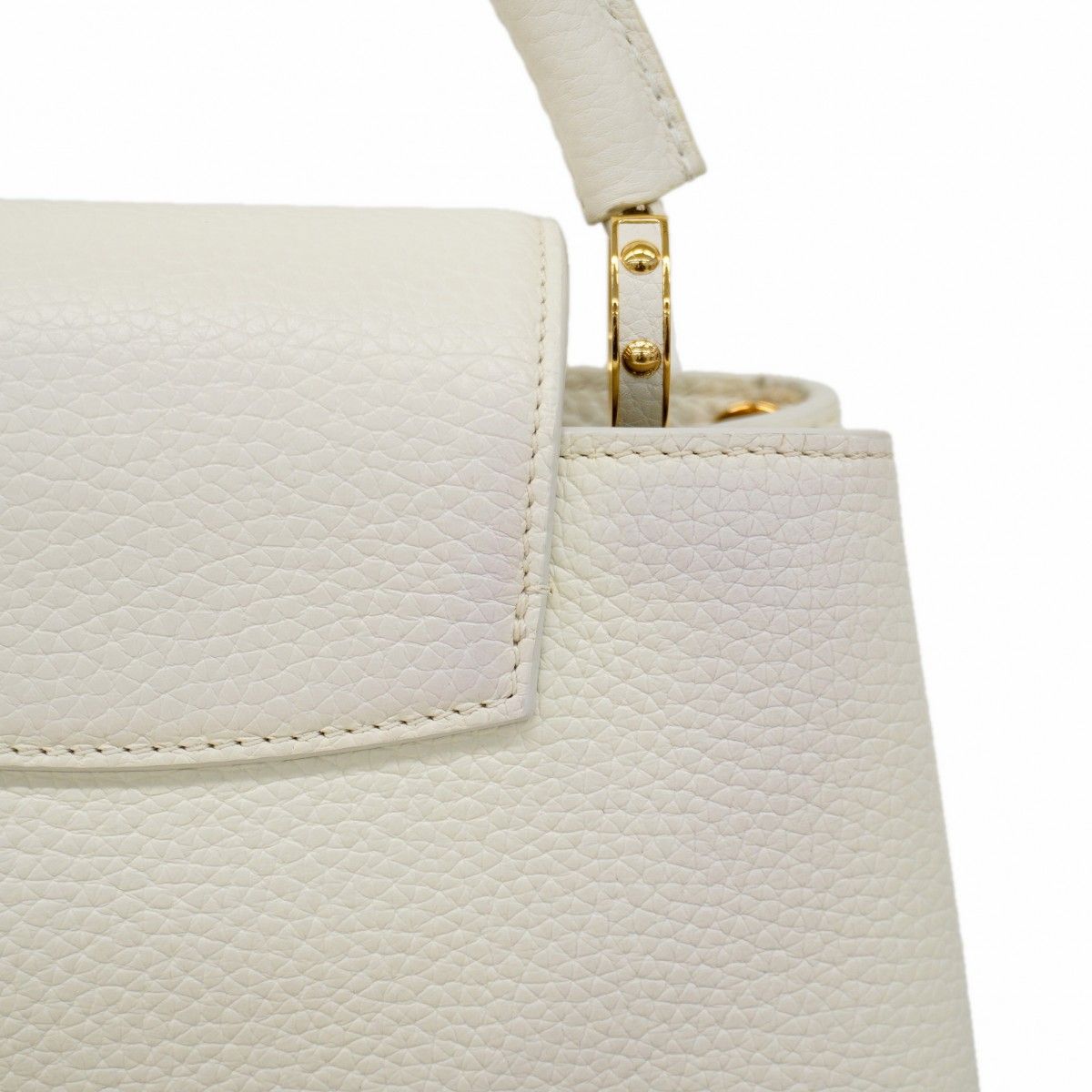 Louis Vuitton Handbag Taurillon Capucines BB Gray Blanc 2-Way — view 6