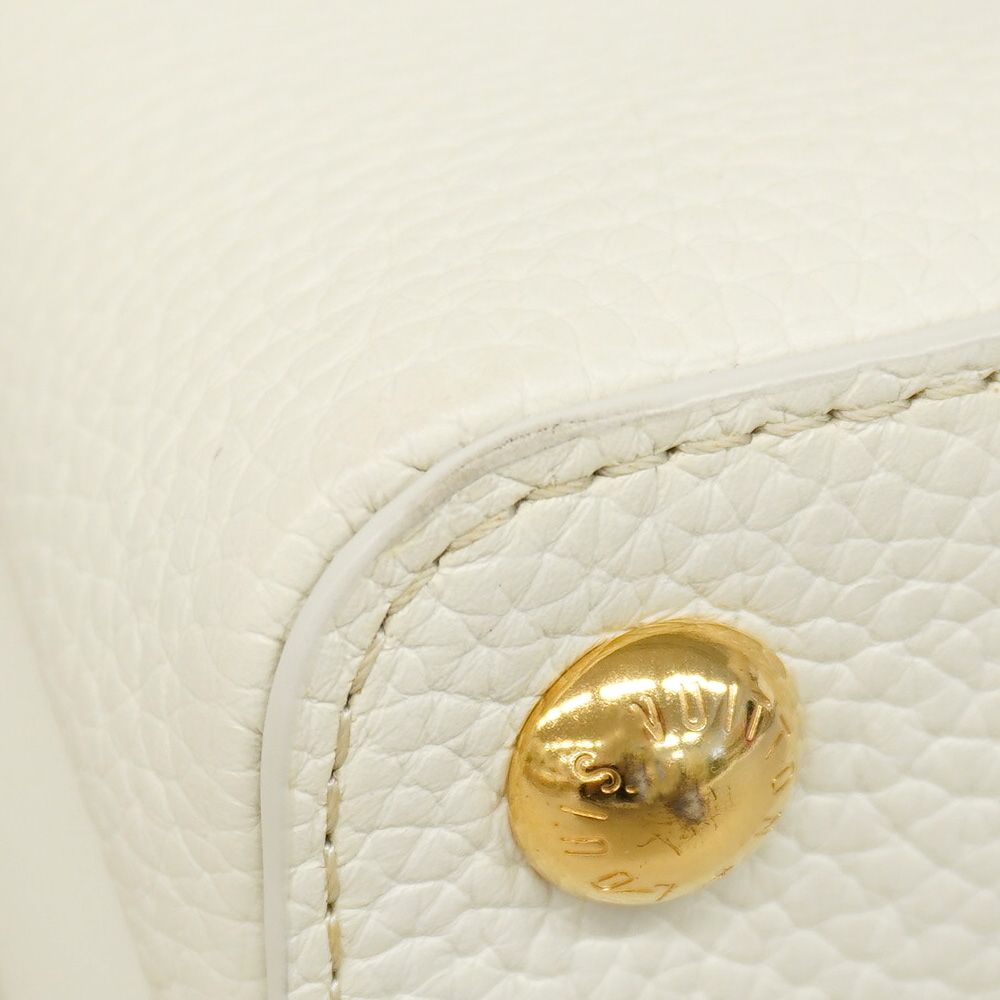 Louis Vuitton Handbag Taurillon Capucines BB Gray Blanc 2-Way — view 7