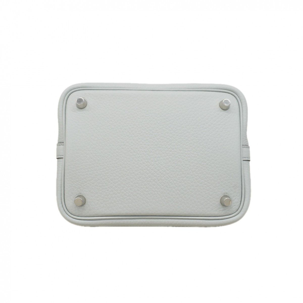 Hermes Handbag Picotin Lock PM Taurillon Clemence Blue Pale Silver — view 3