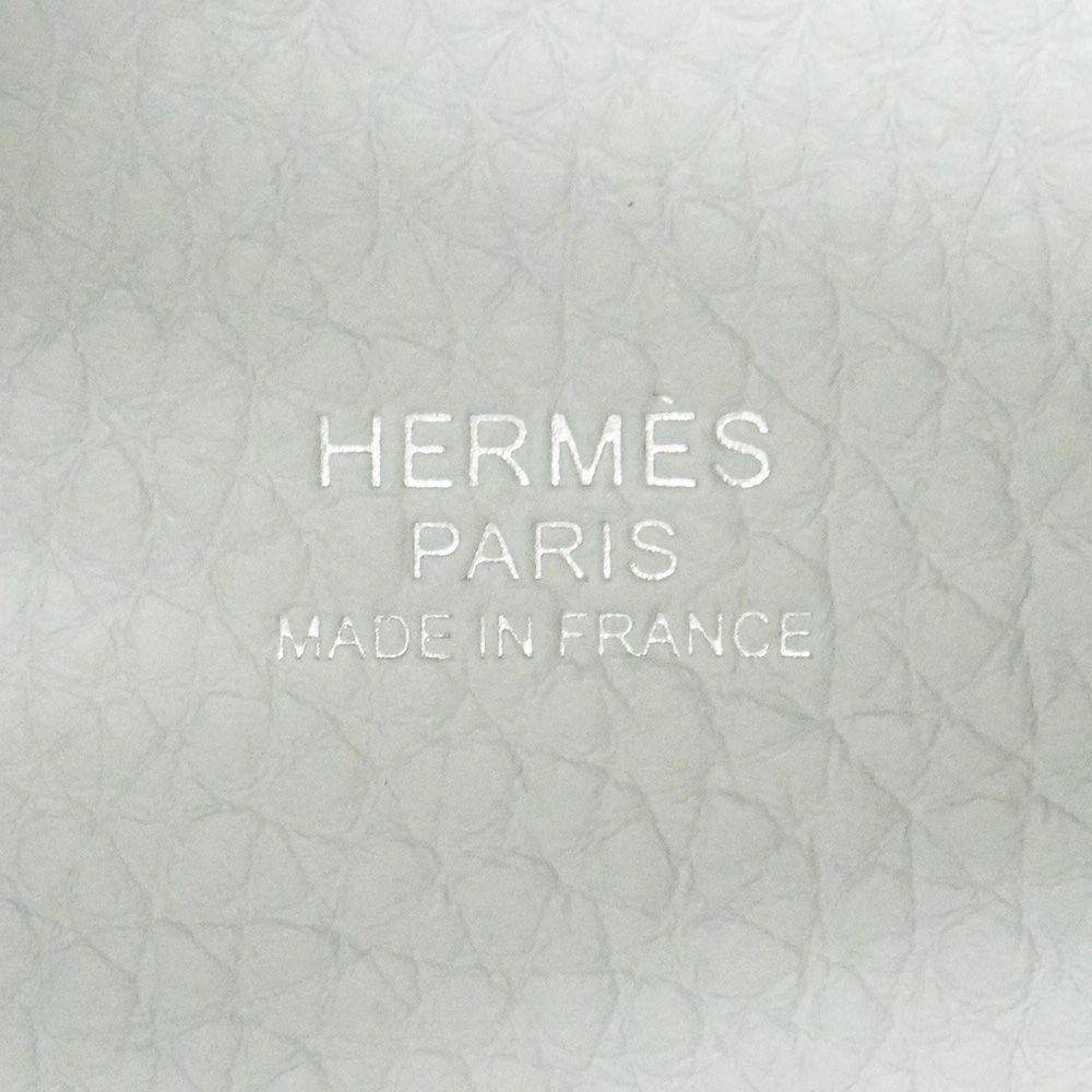 Hermes Handbag Picotin Lock PM Taurillon Clemence Blue Pale Silver — view 5