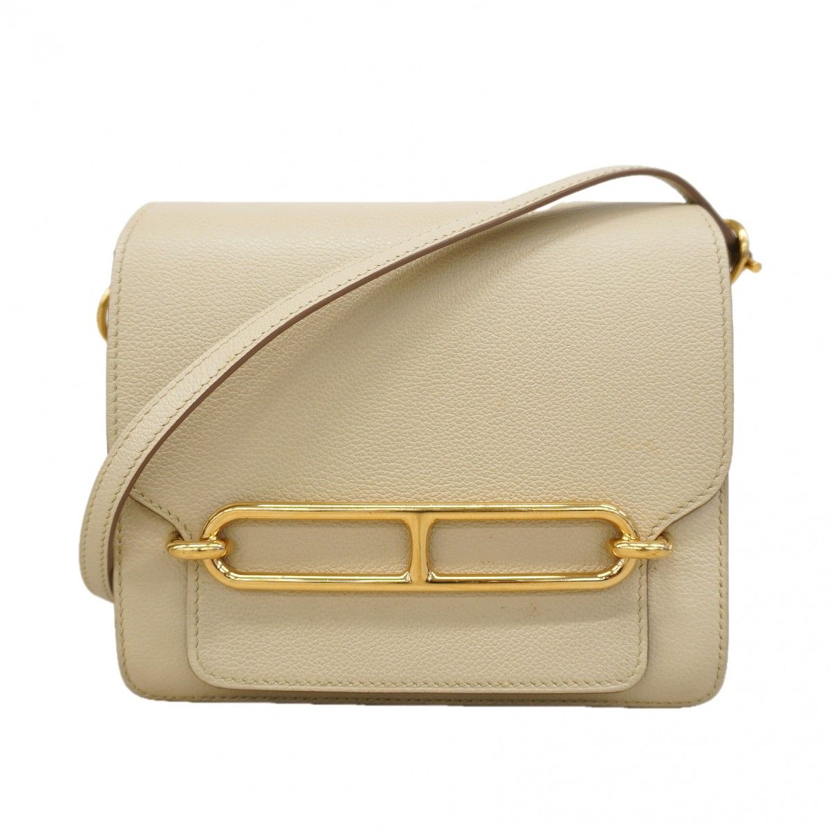 Hermes Shoulder Bag Roulis Color Beton Gold