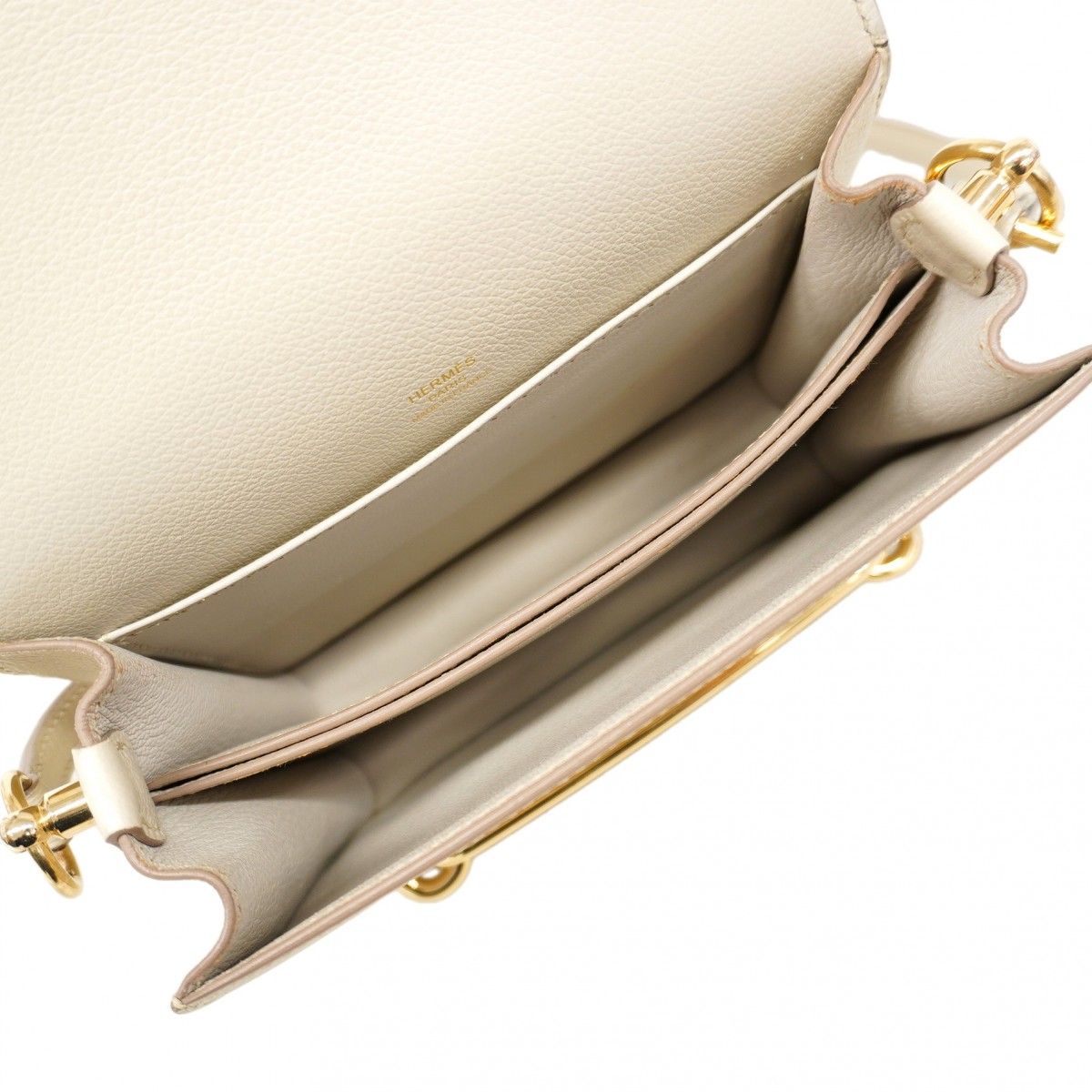 Hermes Shoulder Bag Roulis Color Beton Gold — view 4