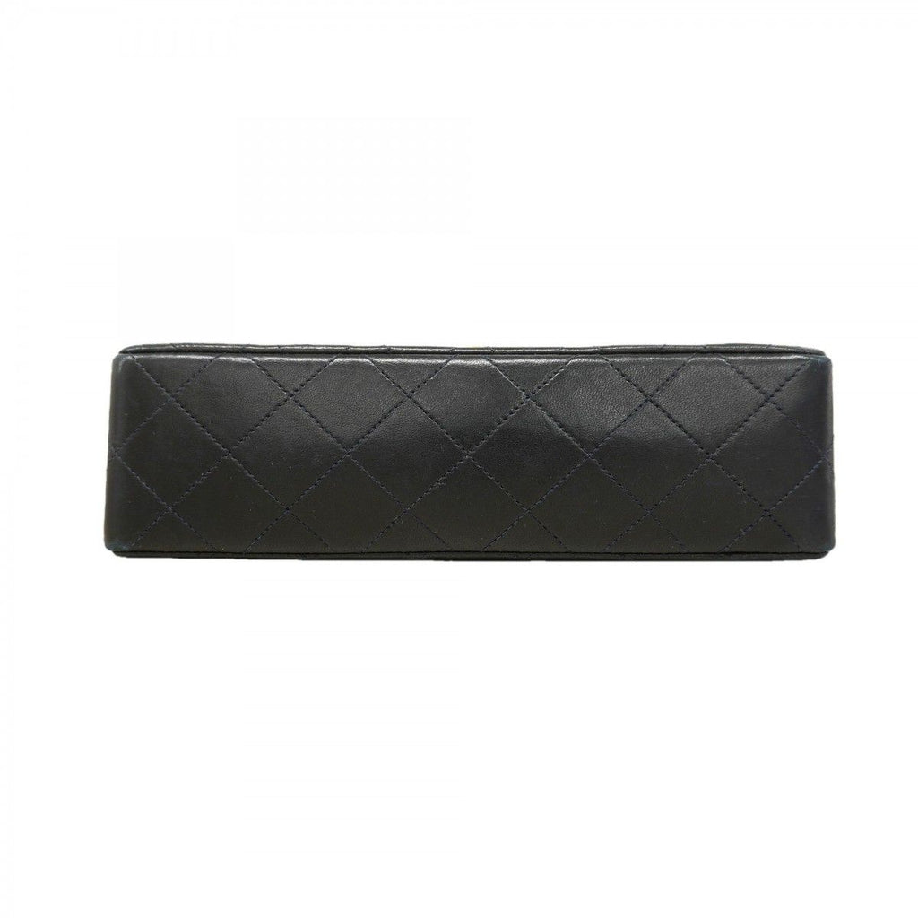 Chanel Shoulder Bag Quilted Lambskin Black Gold — view 3