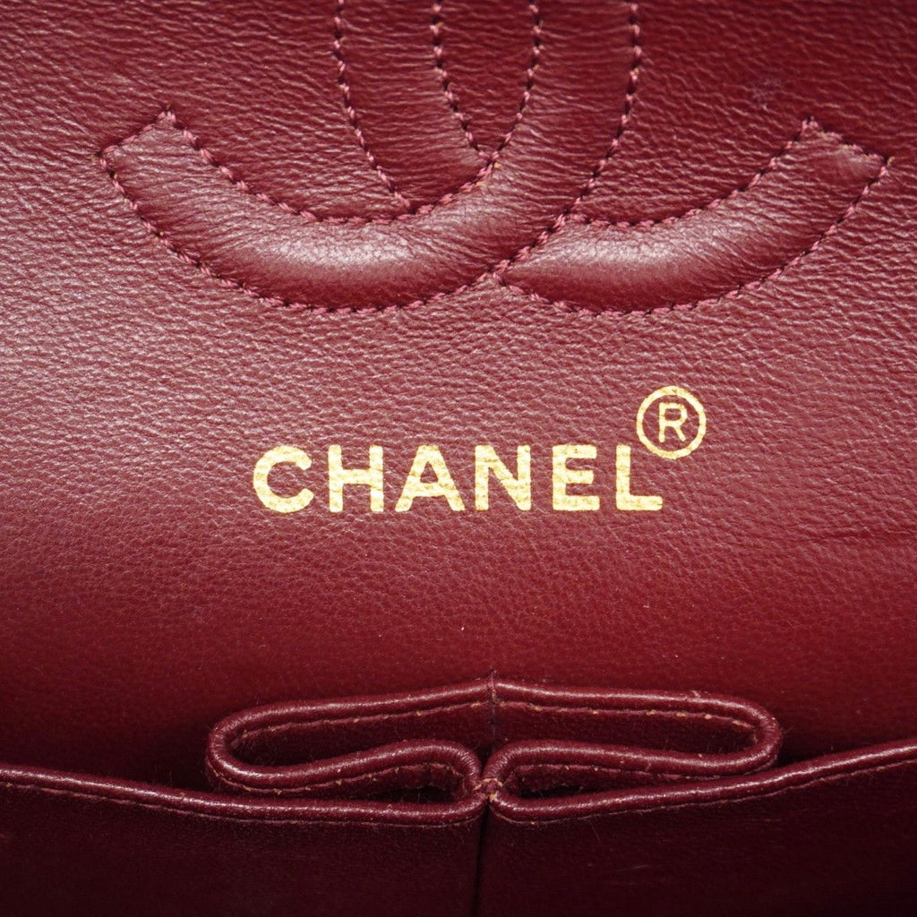 Chanel Shoulder Bag Quilted Lambskin Black Gold — view 5