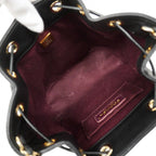 Chanel Shoulder Bag Quilted Caviar Leather Black Champagne Gold — view 4