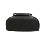 Chanel Shoulder Bag Quilted Caviar Leather Black Champagne Gold — view 3