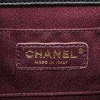 Chanel Shoulder Bag Quilted Caviar Leather Black Champagne Gold — view 5