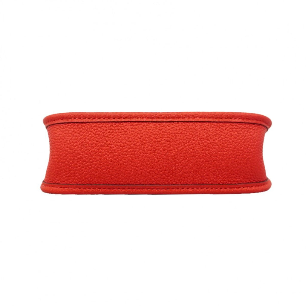 Hermes Shoulder Bag Evelyne TPM Taurillon Morris le Juc Gold — view 3