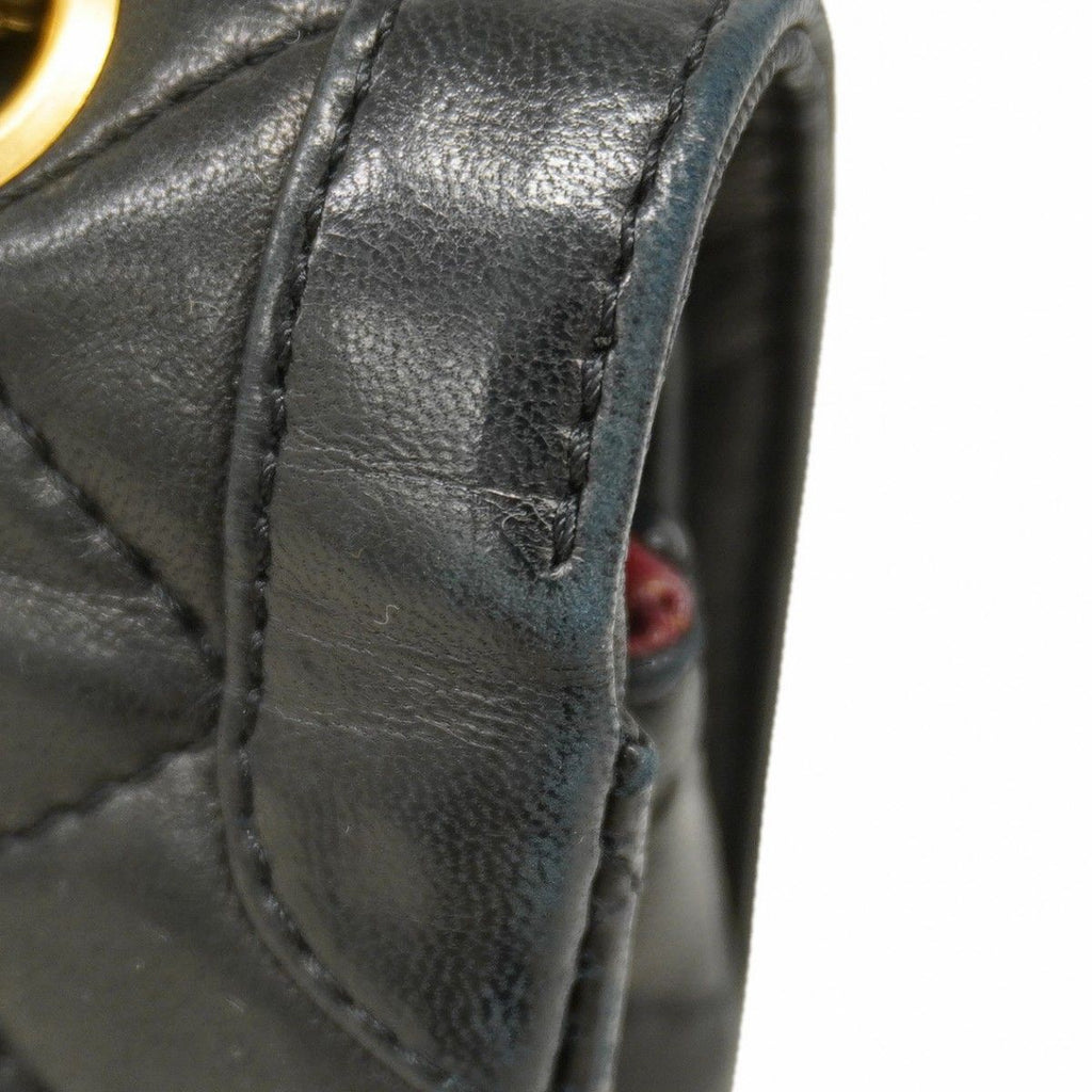Chanel Shoulder Bag Quilted Limited Edition Lambskin Black Gold Silver — view 7