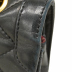 Chanel Shoulder Bag Quilted Limited Edition Lambskin Black Gold Silver — view 7