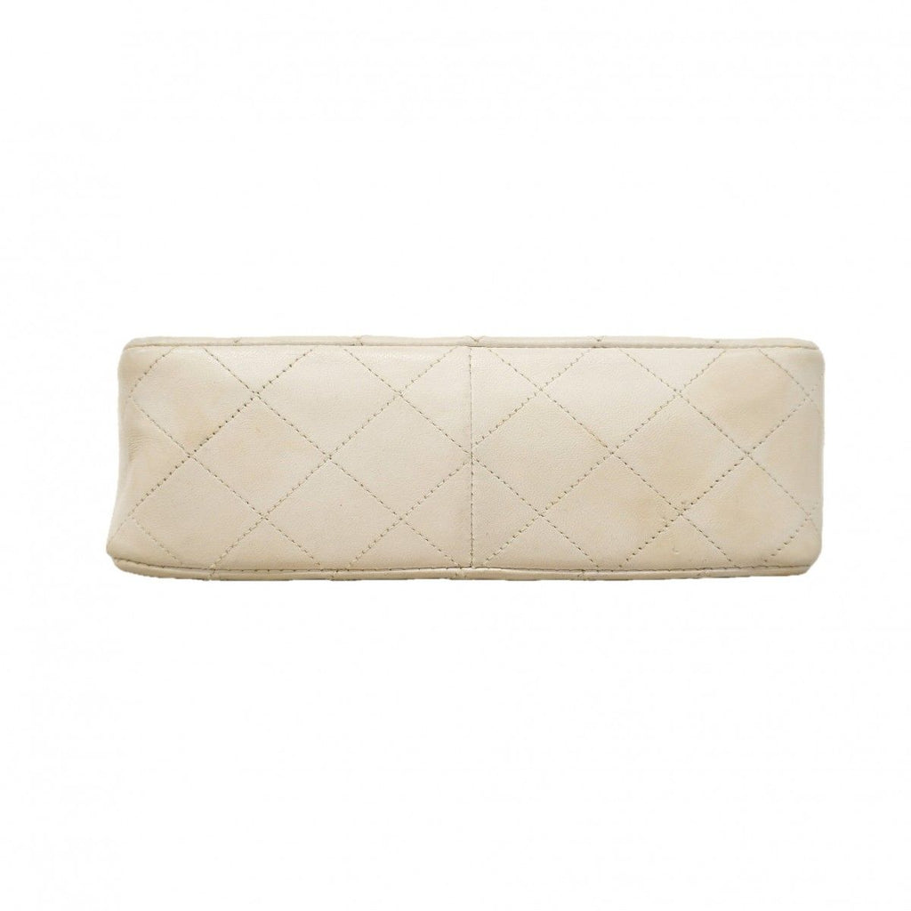Chanel Shoulder Bag Quilted Lambskin White Gold — view 3