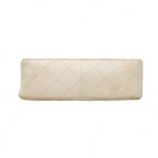 Chanel Shoulder Bag Quilted Lambskin White Gold — view 3