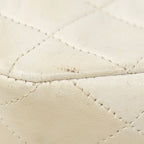Chanel Shoulder Bag Quilted Lambskin White Gold — view 7