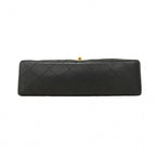 Chanel Shoulder Bag Quilted Lambskin Black Gold — view 3