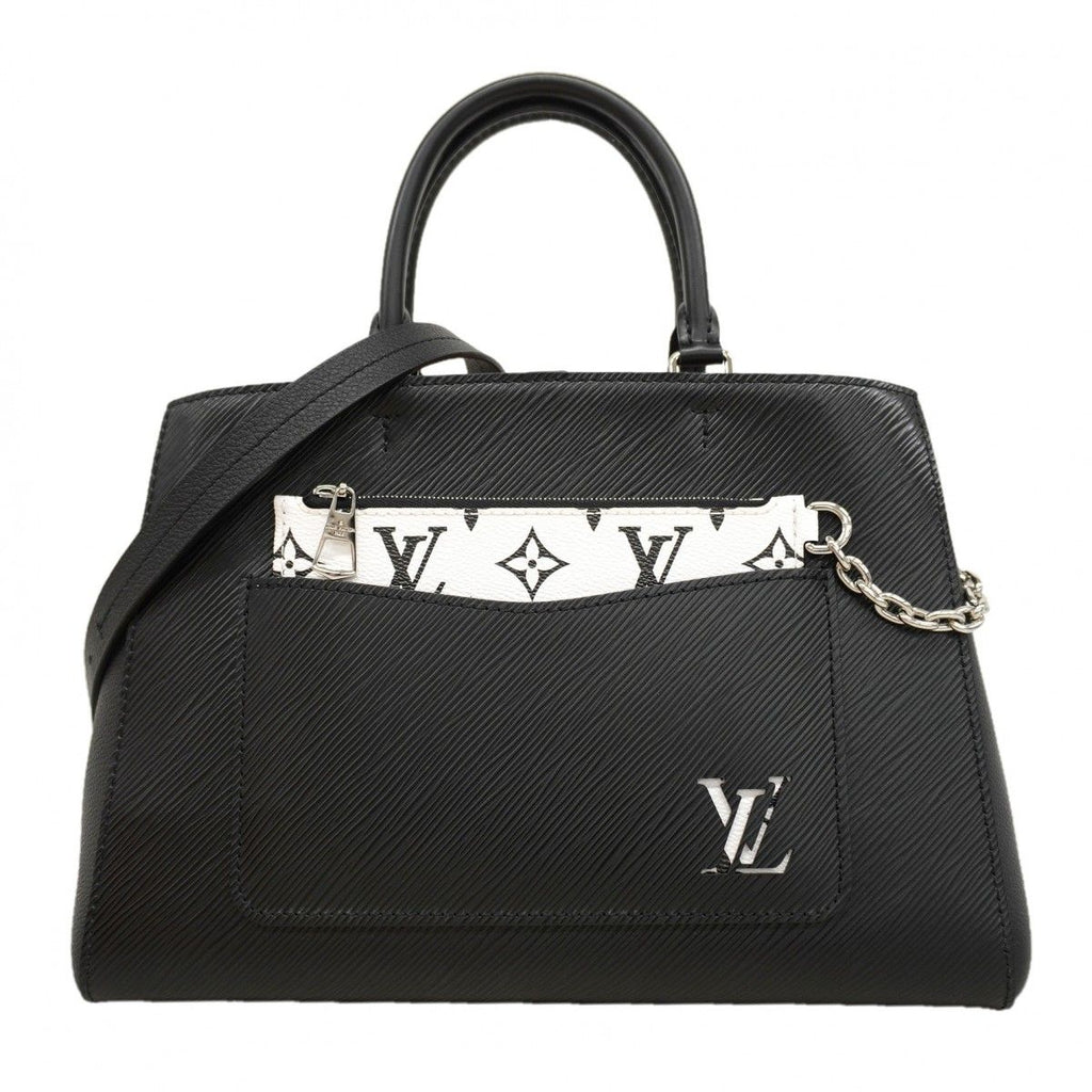 Louis Vuitton Handbag Epi Marelle Tote MM Noir 2-Way