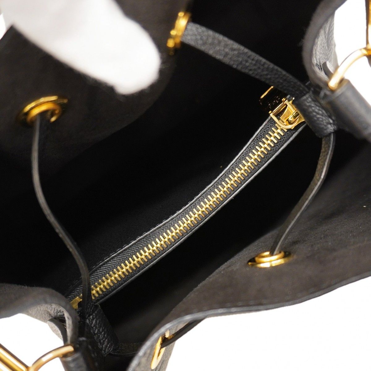 Louis Vuitton Handbag Monogram Empreinte Neo Noe MM Black 2-Way — view 4