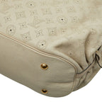 Louis Vuitton Monogram Mahina XL Shoulder Bag Gray Ivory White Leather — view 6
