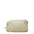 Louis Vuitton Monogram Mahina XL Shoulder Bag Gray Ivory White Leather — view 3