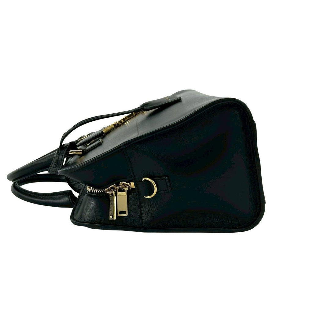 Saint Laurent Paris Cabas YSL Logo Leather 2-Way Shoulder Bag Black — view 5