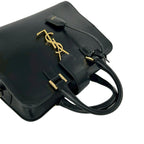 Saint Laurent Paris Cabas YSL Logo Leather 2-Way Shoulder Bag Black — view 4
