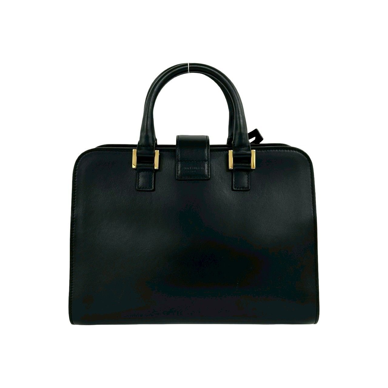 Saint Laurent Paris Cabas YSL Logo Leather 2-Way Shoulder Bag Black — view 3