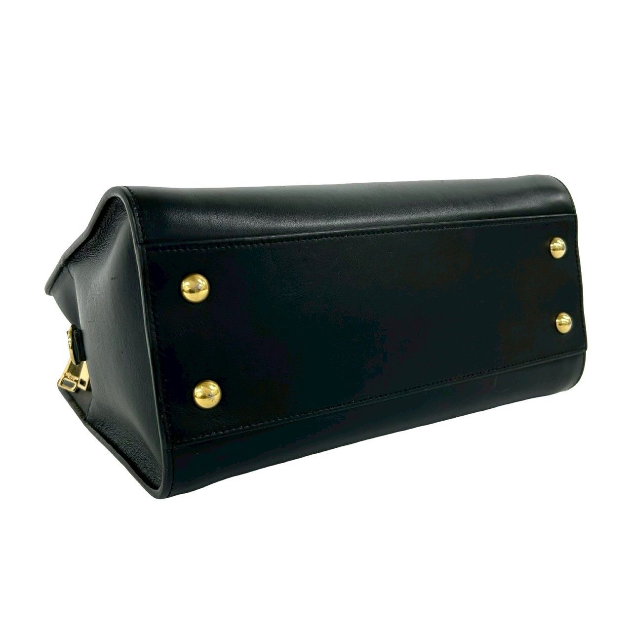 Saint Laurent Paris Cabas YSL Logo Leather 2-Way Shoulder Bag Black — view 7