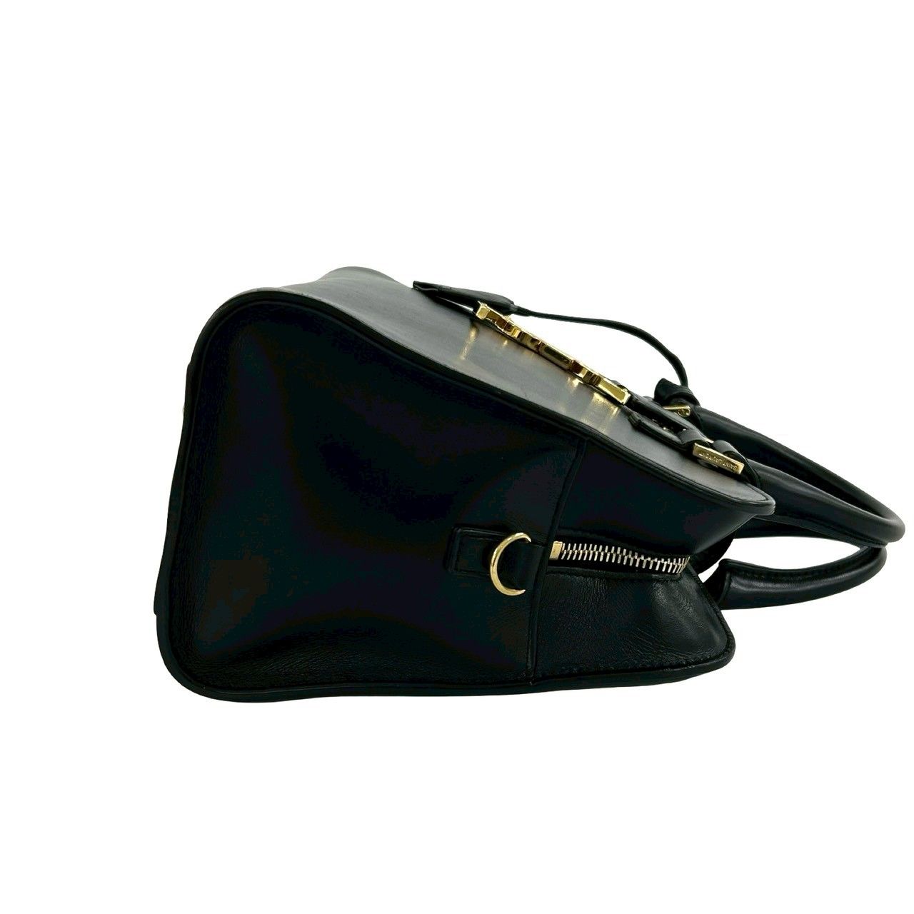 Saint Laurent Paris Cabas YSL Logo Leather 2-Way Shoulder Bag Black — view 6