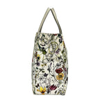 Gucci Tote Flora Ivory Green Multi Leather — view 2