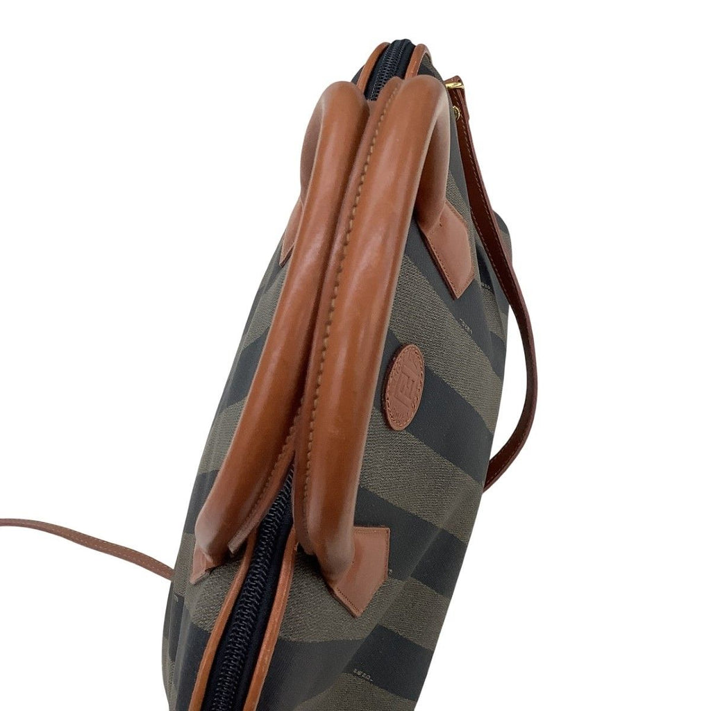 Fendi Handbag Pecan Pattern Brown — view 9