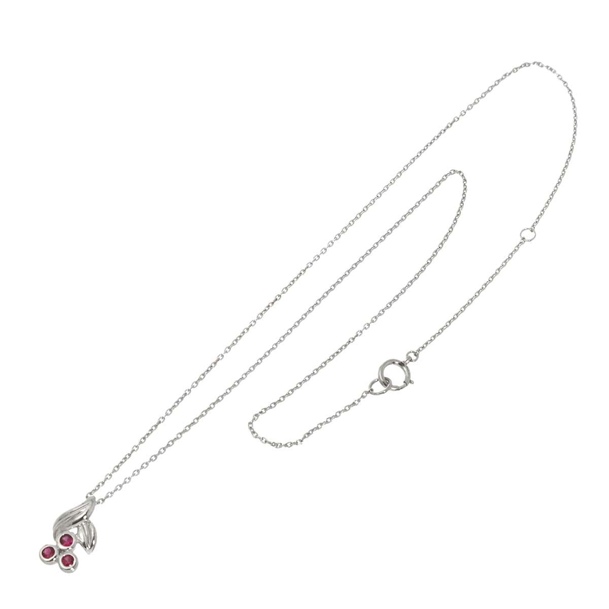 Dior Ruby Necklace 40 cm Pt Platinum — view 2