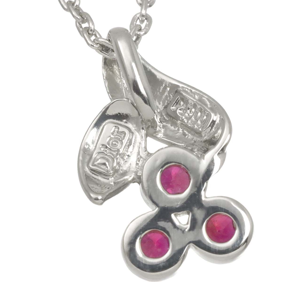 Dior Ruby Necklace 40 cm Pt Platinum — view 4