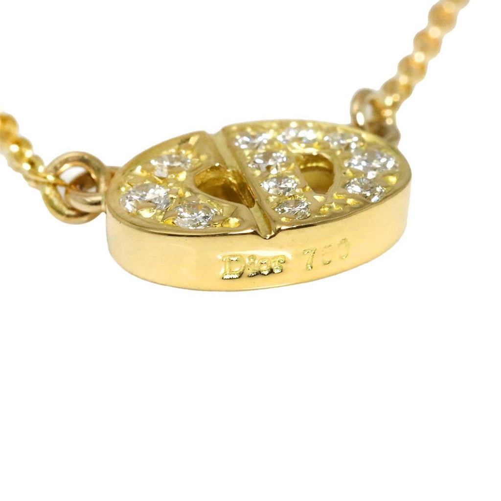 Dior Diamond Necklace 46 cm 18k YG Yellow Gold — view 4