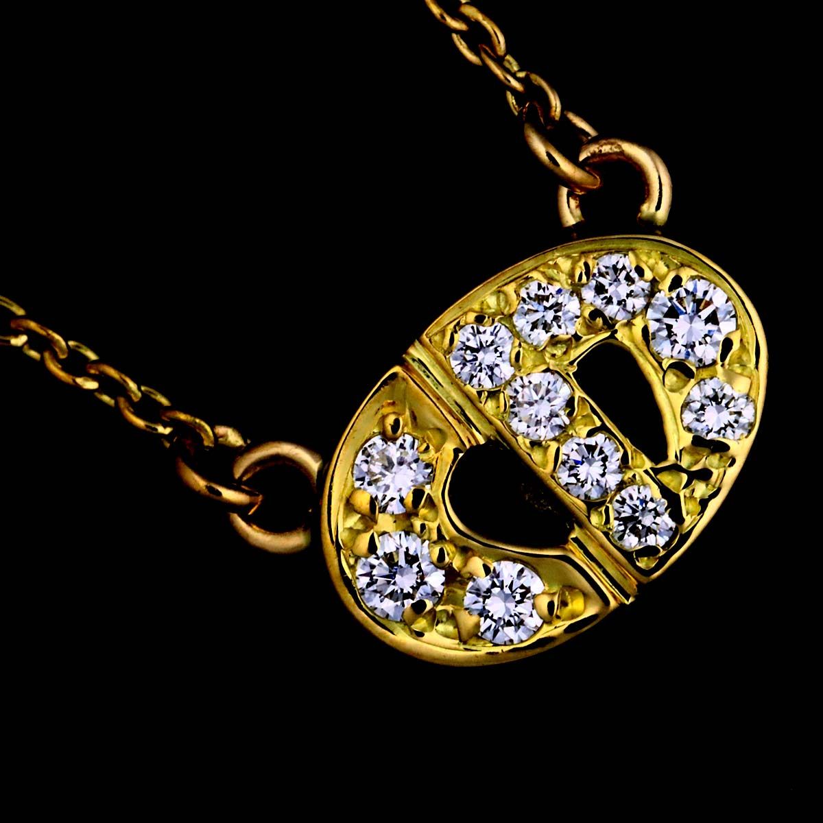 Dior Diamond Necklace 46 cm 18k YG Yellow Gold — view 8